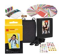 Kodak 2x3ʺ Premium Zink Paper Starter Kit with Soft Case | with Soft Case, Photo Album, 50 pack Zink photo paper