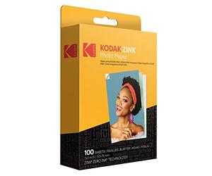 KODAK 2x3" Premium Zink Photo Paper (100 Sheets) - Compatible with KODAK Cameras & Printers, White