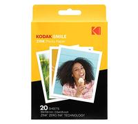 Kodak 3.5x4.25 inch Premium Zink Print Photo Paper (20 Sheets) Compatible with Kodak Smile Classic Instant Camera