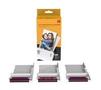 Kodak 30 Pack 4PASS Real Photo 21x34 Laminate Process Cartridge AllinOne Paper and Color Ribbon RefillCompatible w