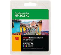 Kodak 302XL Compatible with HP Ink Cartridge F6U67AE Cyan, Magenta, Yellow 18 ml
