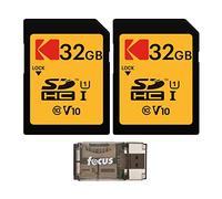 Kodak 32GB SDHC Memory Card Bundle | USB Card Reader, (3 items)