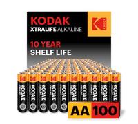 KODAK AA Alkaline Batteries (100 Pack) Double A Battery, LR6 1.5V