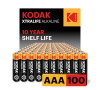 KODAK AAA Alkaline Batteries (100 Pack) Triple A Battery, LR03 1.5V