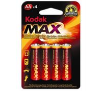 KODAK - Batteries - MAX Alkaline - AA / LR06 - Pack of 4