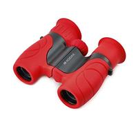 KODAK BCS100 Kids Binoculars 8x, Compact and Ergonomic Binoculars, Soft Rubber, Strap and Carrying Case Included - Red, Ideal for Boys and Girls 3 to 12 Years, Outdoor Games and Observation