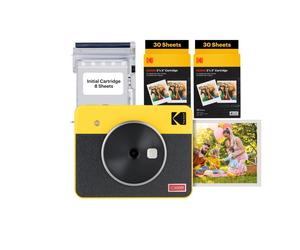 Kodak C300R Mini Shot 3, Instant Camera & Photo Printer, Wireless, Compatible with Bluetooth Devices, 68 Photos Included (3x3&quot), Yellow