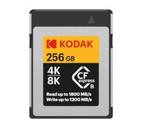 Kodak CFexpress Type B 256GB Memory Card with 1800MBps Read and 1200MBps Write (EKMCFX256GK)
