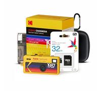 Kodak Charmera Key Chain Digital Camera Bundle with 32GB Memory Card, Card Reader and Storage Case (4 Items)