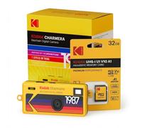 Kodak Charmera Key Chain Digital Camera (Random Style Blind Box, Single Camera) with 32GB Memory Card Bundle (2 Items)