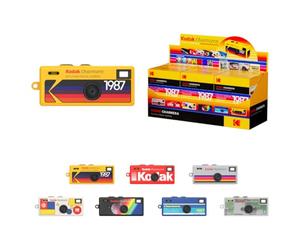KODAK CHARMERA Keychain Digital Camera Blind Box Whole Set (6PC) Mini Camera,Digicam,Video Recording,Bag Charm,Film Simulation Presets,1.6 Megapixels,Micro SD Card Slot,for Beginners Teens and Adults