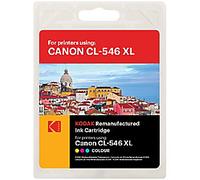 Kodak CL-546XL Compatible with Canon Ink Cartridge Cyan, Magenta, Yellow 16.5 ml