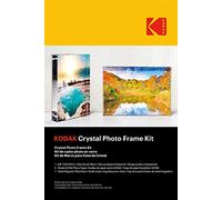 KODAK Crystal Photo Frame Kit - Transparent Frame, A6 Size (10x15cm), 5 Sheets of Photo Paper and One Magnetic Sheet, Inkjet Printing