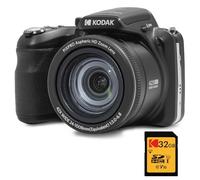 KODAK Digital Bridge Pack Pixpro Astro Zoom AZ425 + 32GB SDHC Card - 20MP Camera, 42X Zoom, Wide Angle, 3" LCD Screen, Full HD 1080p Video, Li-ion Battery - Black