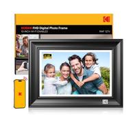 KODAK Digital Photo Frame 10 inch, WiFi Digital Picture Frame, 32 GB Memory | 1920*1200 FHD IPS Touchscreen, Wooden Smart Electronic Frame, Easy to Share Photos and Videos via APP with Your Loved Ones