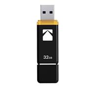 Kodak EKMMD32GK103 - USB Drive 3.2/3.1/3.0-32 GB, 32 Go - Classic Serie - K100 Model - Black mat casing with a Transparent Yellow Neck + a Cap