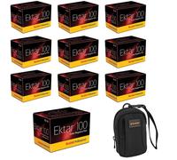 Kodak Ektar 100 Color 35mm Negative Roll Film 10-Pack with Camera Bag
