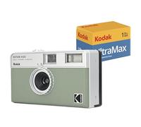 Kodak EKTAR H35 Half Frame 35mm Camera, Reusable, Focus-Free, Lightweight, Easy to Use (AAA Battery Not Included) (Sage, Bundle with 24-Exposure Film)