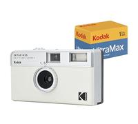 Kodak EKTAR H35 Half Frame 35mm Camera, Reusable, Focus-Free, Lightweight, Easy to Use (AAA Battery Not Included) (White, Bundle with 24-Exposure Film)