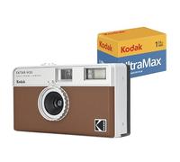 Kodak EKTAR H35 Half Frame 35mm Camera, Reusable, Focus-Free, Lightweight, Easy to Use (AAA Battery Not Included) (Brown, Bundle with 24-Exposure Film)