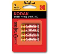Kodak Extra Heavy Duty Zinc Lr3 Aaa Alkaline Batteries 4 Units