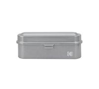 KODAK Film Case - for 5 Rolls of 35mm Films - Compact, Retro Steel Case to Sort and Safeguard Film Rolls (Silver) (Film is not Included)