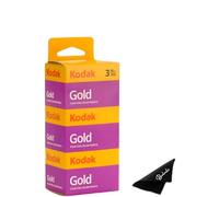 Kodak Gold 200 35mm Film Bundle, 3 Rolls, 36 Exposures Each, for 35mm Film Camera Includes Balveli Premium Microfiber Cloth - Kodak Gold 3 Pack