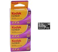Kodak Gold 200 35mm Film Bundle, 3 Rolls, 36 Exposures Each, for 35mm Film Camera Includes Premium Microfiber Cloth-Kodak 3 Roll Pack