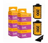 Kodak Gold 200 35mm Film Bundle, 6 Rolls (2x3 Pack), 36 Exposures Each, for 35mm Film Camera Includes Balveli Premium Microfiber Cloth-Kodak 6 Roll Pack