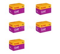 Kodak GOLD 200 GB135-24 Box 35mm Colour Negative Film (5 Packs x 24 Photos)