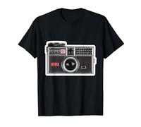 Kodak INSTAMATIC Camera Design T-Shirt, Men, Black, Small