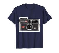 Kodak INSTAMATIC Camera Design T-Shirt, Men, Navy Blue, 3X-Large
