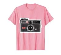 Kodak INSTAMATIC Camera Design T-Shirt, Men, Pink, 3X-Large