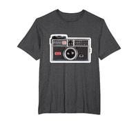 Kodak INSTAMATIC Camera Design T-Shirt, Men's Big and Tall, Dark Heather Grey, 3X Tall