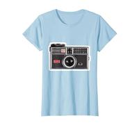 Kodak INSTAMATIC Camera Design T-Shirt, Women, Baby Blue, Medium
