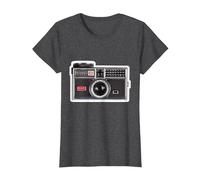Kodak INSTAMATIC Camera Design T-Shirt, Women, Dark Heather Grey, X-Small