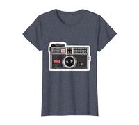 Kodak INSTAMATIC Camera Design T-Shirt, Women, Heather Blue, X-Small