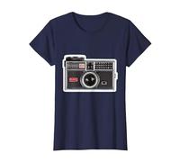 Kodak INSTAMATIC Camera Design T-Shirt, Women, Navy Blue, Large