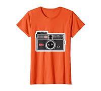 Kodak INSTAMATIC Camera Design T-Shirt, Women, Orange, 3X-Large