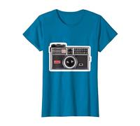 Kodak INSTAMATIC Camera Design T-Shirt, Women, Sapphire Blue, 3X-Large