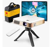 Kodak Luma 450 Full HD Smart Projector Complete Kit - 1080p Resolution, 150 ANSI Lumens, Wi-Fi & Bluetooth - Up to 150” Display - Includes Tripod, Carry Case & 80” Screen