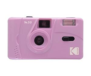KODAK M35 DA00235-35mm Rechargeable Camera, Fixed Wide Angle Lens, Optical Viewfinder, Built-in Flash, AAA Battery - Purple