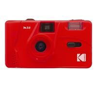KODAK M35 DA00239-35mm Rechargeable Camera, Fixed Wide Angle Lens, Optical Viewfinder, Built-in Flash, AAA Battery - Red