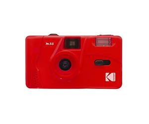 KODAK M35 DA00239-35mm Rechargeable Camera, Fixed Wide Angle Lens, Optical Viewfinder, Built-in Flash, AAA Battery - Red