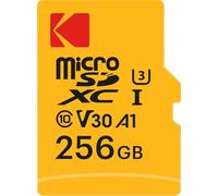 Kodak - Micro SD Card 256GB UHS-I U3 V30 A1 microSDHC/XC - Micro SD Memory Card - Read Speed 95MB/s Max - Write Speed 85MB/s Max - Additional Storage Multimedia Devices