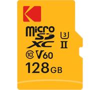 Kodak MicroSD Card 256GB UHS-II U3 V60 Ultra-Fast Speed 300MB/s Read 160MB/s Write 4K/8K Video Ideal for Content Creators - SD Adapter Included