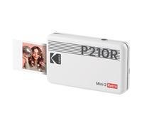 KODAK Mini 2 Retro 2x3 Portable Photo Printer, 4PASS, 8 Sheets, White | 2x3" Bluetooth Smartphone Printer, instant color prints, iOS & Android Compatible, 4PASS Dye Sublimation, 8 Sheets Included
