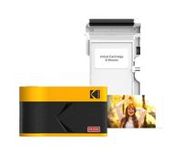 KODAK Mini 2 Retro 2x3 Portable Photo Printer, Bluetooth Smartphone Printer for iPhone & Android, Instant Color Prints, 4PASS Dye Sublimation (Yellow, 8 Sheets)