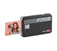 KODAK Mini 2 Retro 4PASS Portable Photo Printer (2.1x3.4 inches) + Initial 8 Sheets, Black