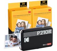 KODAK Mini 2 Retro 4PASS Portable Photo Printer (5.4 x 8.6 cm) + Pack of 68 She